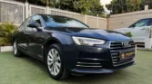 2018 Audi A4 35 TDI Premium Plus in blue — front three-quarter right — Royale Dreamz, Noida